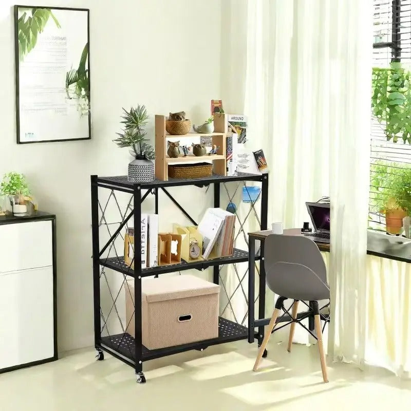 TidyON®-Das Faltbare Schwerlastregal mit 360° Rollen