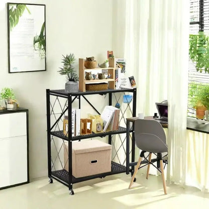 TidyON®-Das Faltbare Schwerlastregal mit 360° Rollen